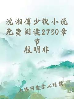 沈湘傅少钦小说免费阅读2730章节