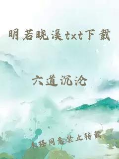 明若晓溪txt下载