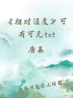 《相对湿度》可有可无txt