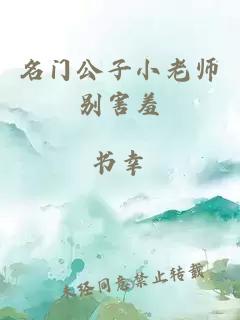 名门公子小老师别害羞