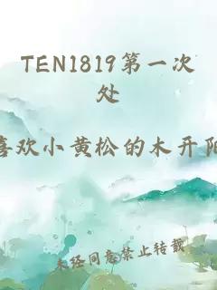 TEN1819第一次处