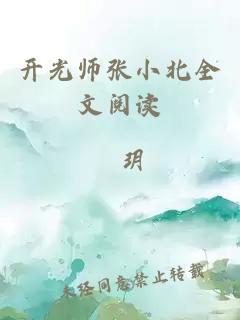 开光师张小北全文阅读