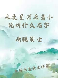 永夜星河原著小说叫什么名字