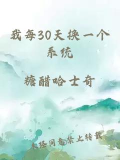 我每30天换一个系统