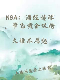 NBA：满级传球，带飞黄金双枪